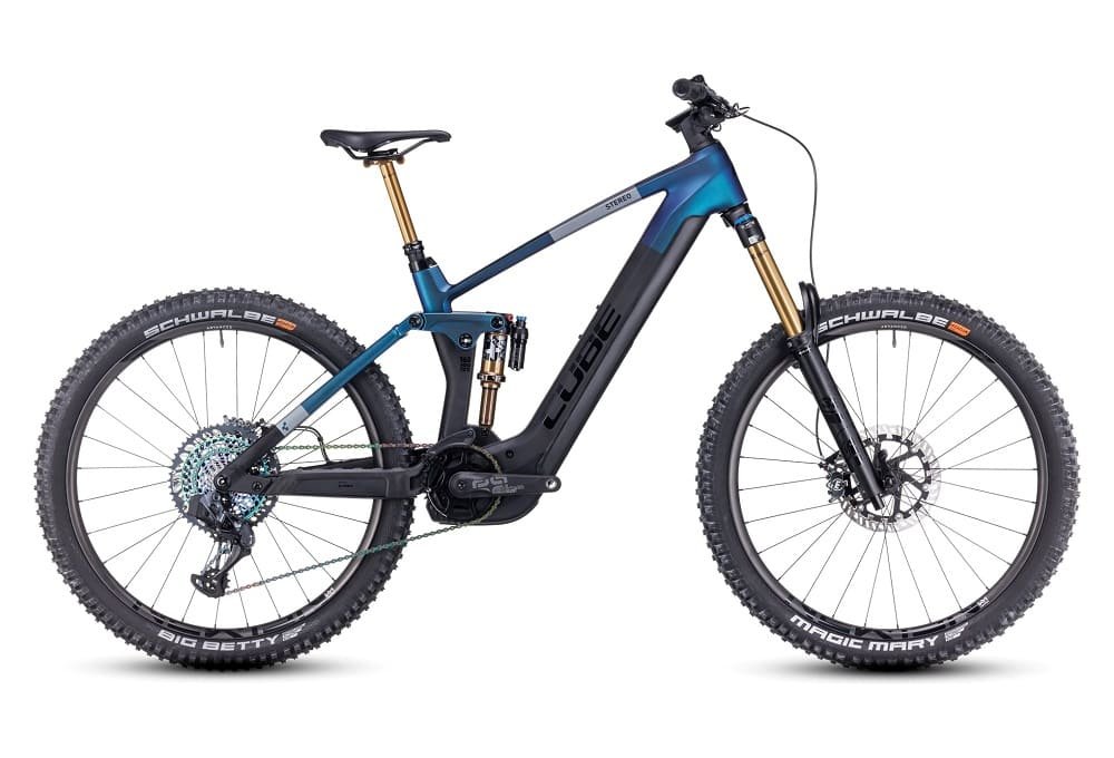 VTT-Electrique-Tout-Suspendu-Cube-Stereo-Hybrid-160-HPC-SLT-750-27.5-Sram-XX1-Eagle-AXS-12V-750-Wh-27.5-Bleu-Gris-2023-1
