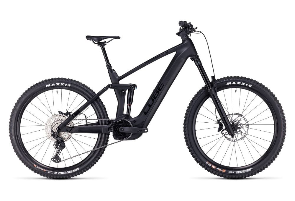 VTT-Electrique-Tout-Suspendu-Cube-Stereo-Hybrid-160-HPC-SLX-750-27.5-Shimano-Deore-XT-12V-750-Wh-27.5-Gris-Carbon-Noir-2023
