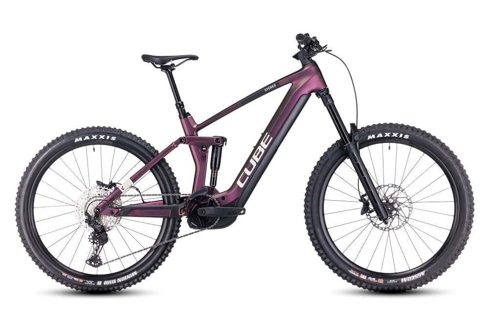 VTT-Electrique-Tout-Suspendu-Cube-Stereo-Hybrid-160-HPC-SLX-750-27.5-Shimano-Deore-XT-12V-750-Wh-27.5-Violet-2023