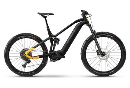 VTT Électrique Tout-Suspendu Haibike Nduro 6 Sram SX Eagle 12V 720 Wh 29″/27.5″ Noir / Mangue 2023