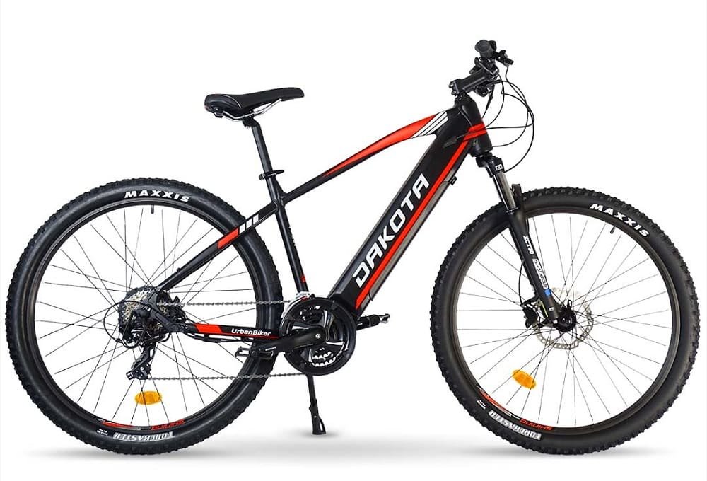 VTT-electrique-Semi-Rigide-URBANBIKER-Dakota-23-Rouge-Batterie-840-Wh-Moteur-250W-1