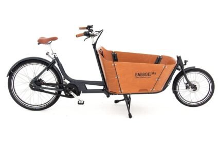 Vélo Cargo Électrique Babboe City Mountain Enviolo NuVinci 500 Wh 20/26″ Gris Anthracite Marron 2023
