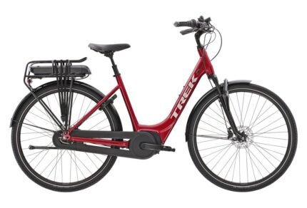 Vélo de Ville Électrique Trek District+ 4 Lowstep 300Wh Shimano Nexus 7V Rage Red 2022