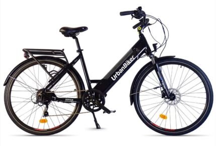 Vélo de ville électrique Urbanbiker Sidney 23 Noir 540 Wh (36 V 15 Ah).