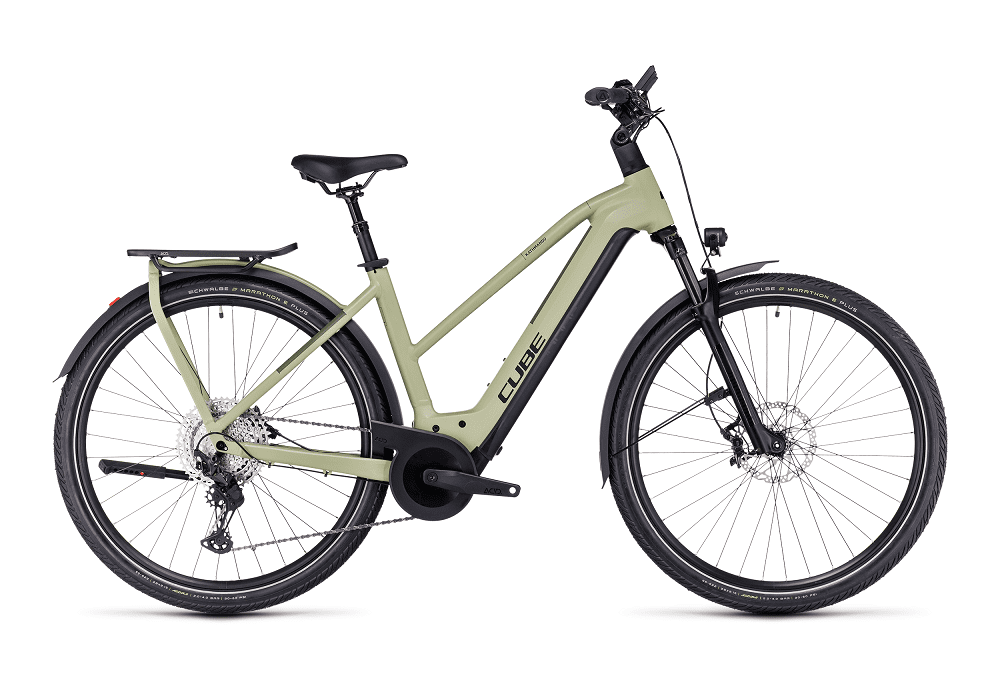 Velo-ville-electrique-Cube-kathmandu-hybrid-slx-750-green´n´olive-trapeze-1