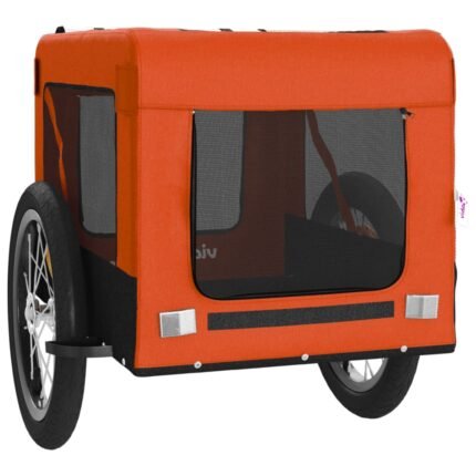 Remorque chariot transport de vélo pour animaux de compagnie Orange 02_0044335