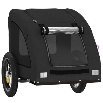 Remorque chariot transport de vélo pour animaux de compagnie noir 02_0044213