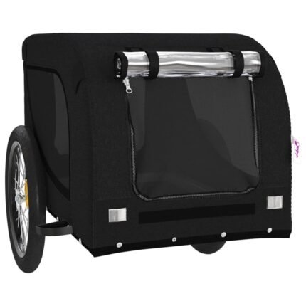 Remorque chariot transport de vélo pour animaux de compagnie noir 02_0044225