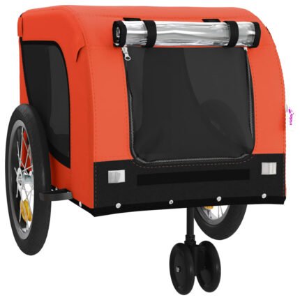 Remorque chariot transport de vélo pour animaux de compagnie Orange 02_0044347