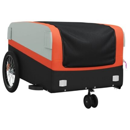 Remorque chariot transport de vélo 45 kg fer Orange 02_0044166